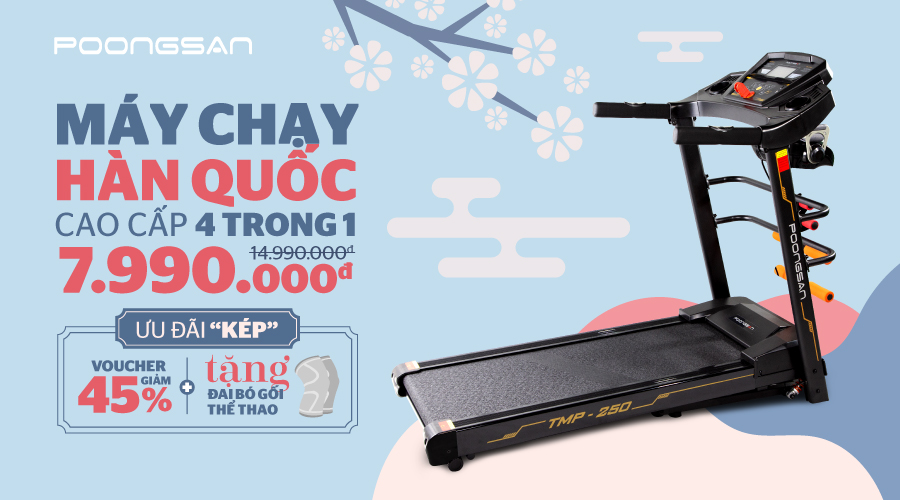 Máy chạy bộ TMP-900 sở hữu màn hình hiển thị sắc nét